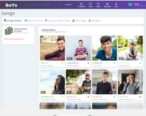 Screenshot iBoys Webseite