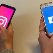 Instagram und Facebook App auf zwei Handys