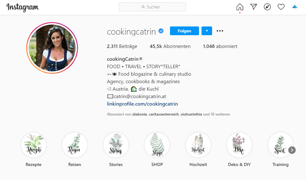 cookingcatrin Instagram Profil