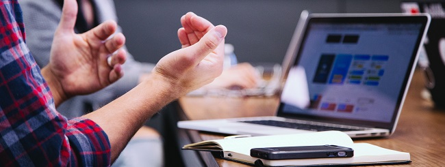 Arbeiten am Schreibtisch