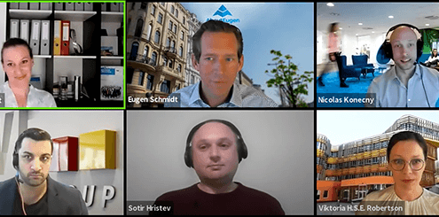 Screenshot der virtuellen Podiumsdiskussion