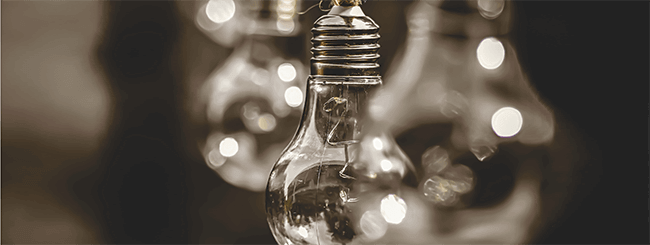 Glühbirnen und Energie für Nachhaltigkeit
